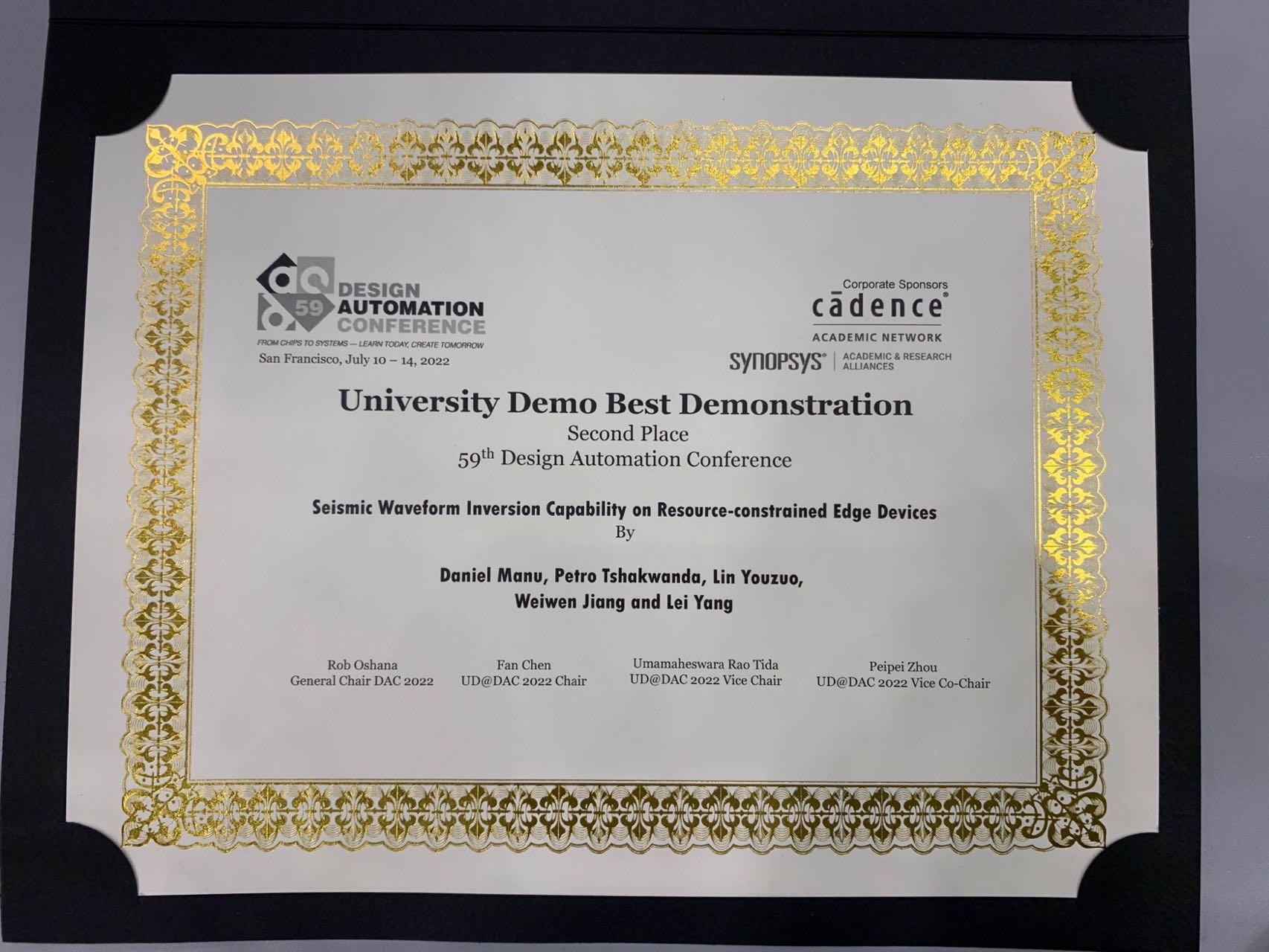 Best Demonstration (Second Place)