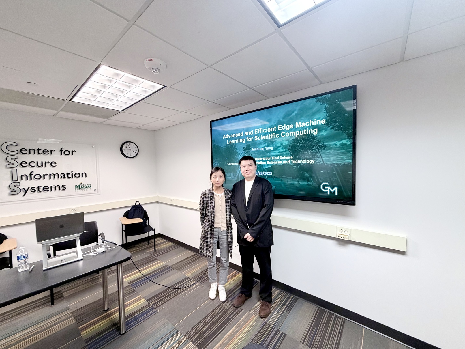 Junhuan and advisor Dr. Yang